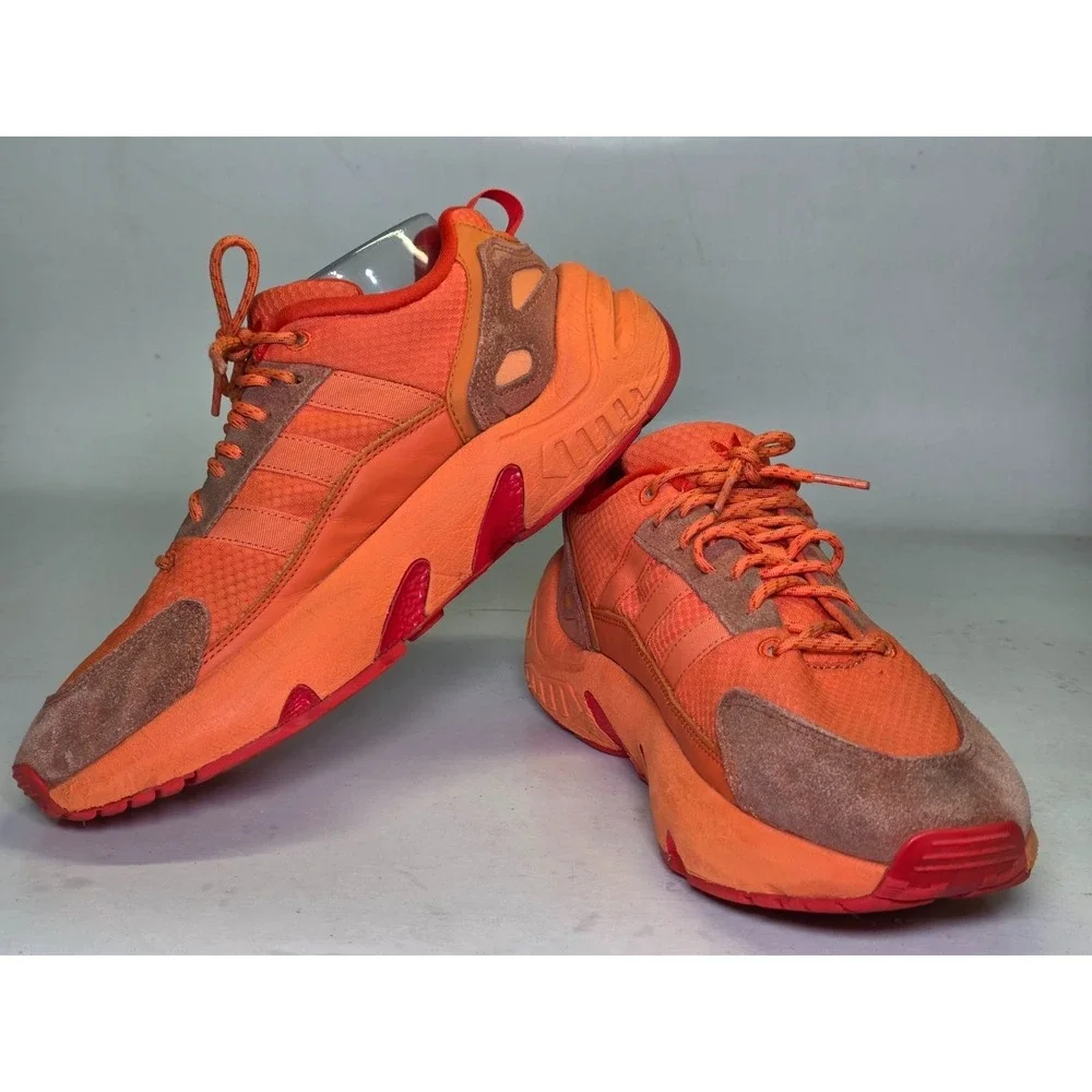 Adidas Originals ZX 22 Boost Men's Sneakers Size 9.5 UK 9 Orange Athletic‎ Shoes